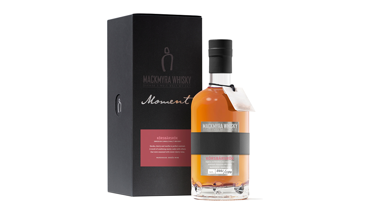 Mackmyra Unveils Moment Körsbärsrök, Cherry Smoke Swedish Whisky