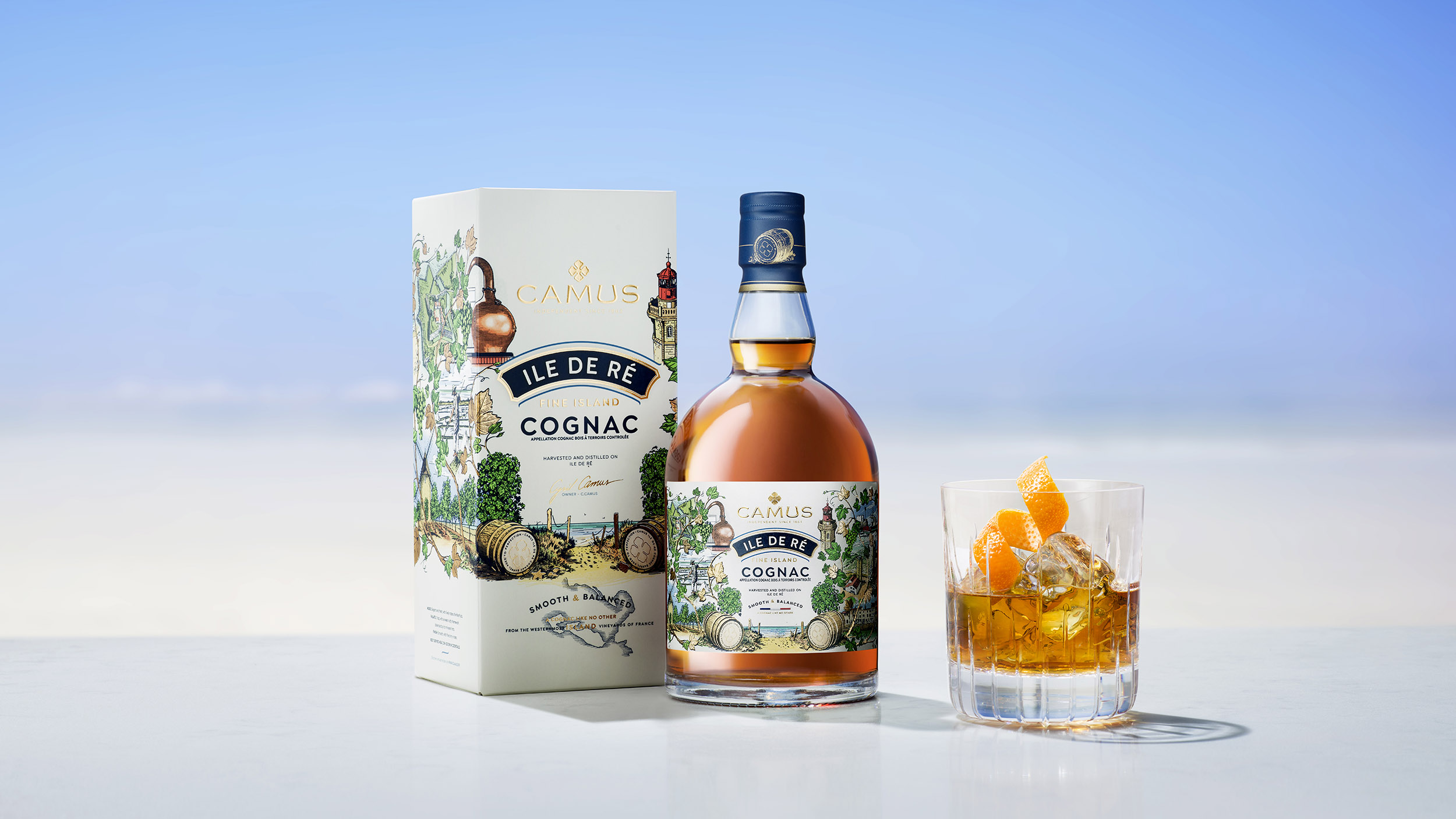 Camus Revamps Ile de Ré Cognac To Showcase Unique Island Provenance