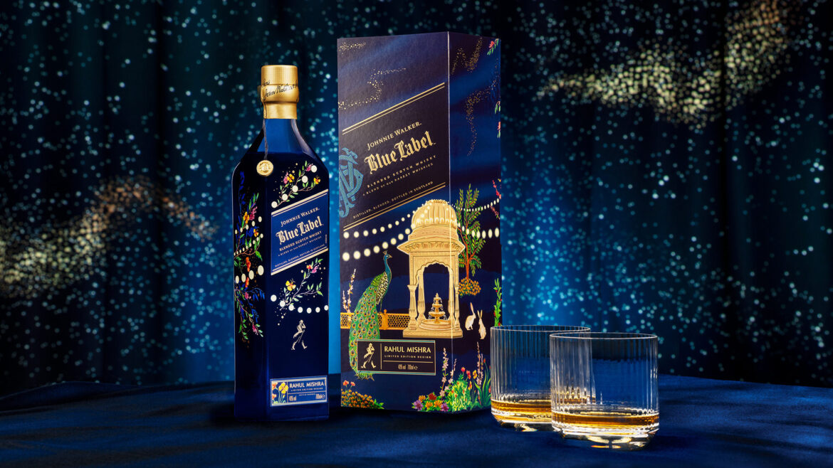 Johnnie Walker Blue Label Unveils Limited Edition Festive Design with Rahul Mishra